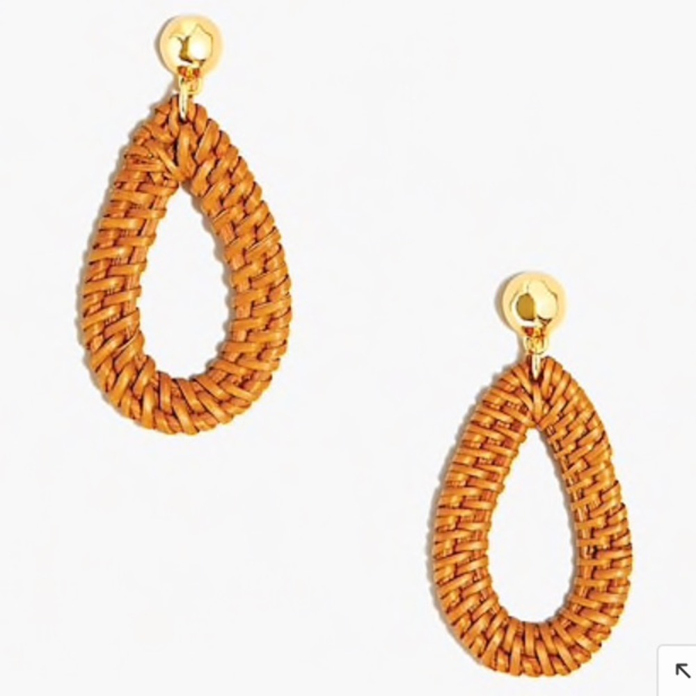 J. Crew Factory Rattan Statement Earring